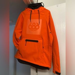 Orange 686 waterproof hoody